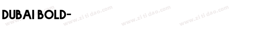 dubai bold字体转换